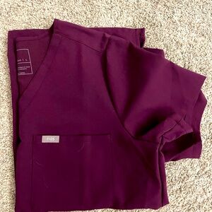 Figs Catarina top L Burgundy